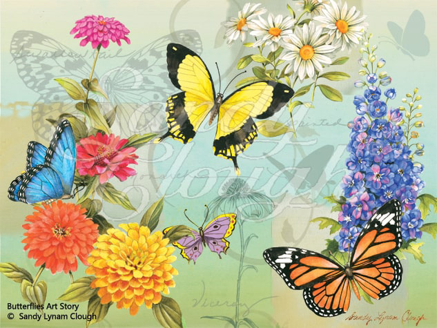 Butterflies art story