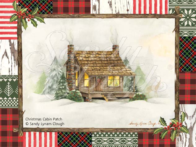 Christmas Cabin Patch