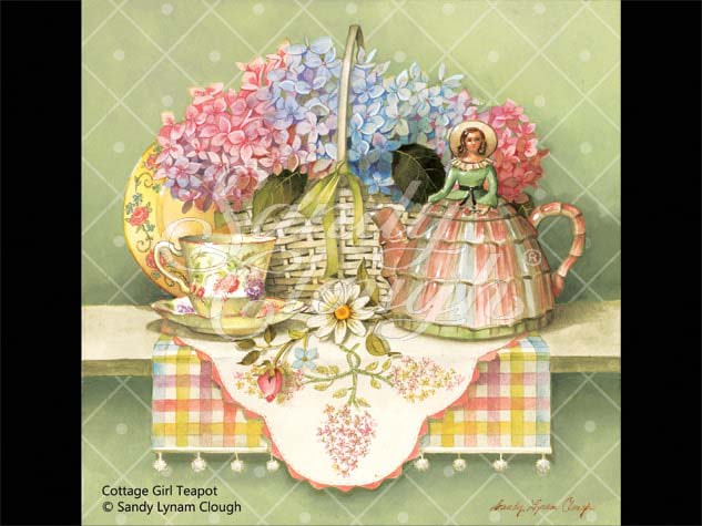Cottage Girl Teapot