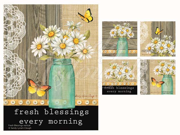 Fresh Blessings Vertical and Four Squares